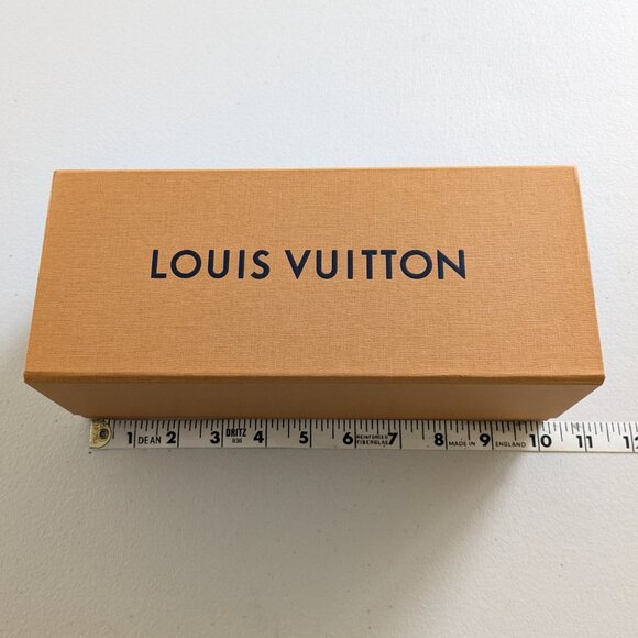 Authentic LOUIS VUITTON Empty Gift Box Magnetic Flap 10 x 4 x 4 Storage - Picture 7 of 9